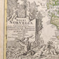 1788 NORWAY antique MAP REGNI NORVEGIAE by JOHANN HOMANN AUTHENTIC