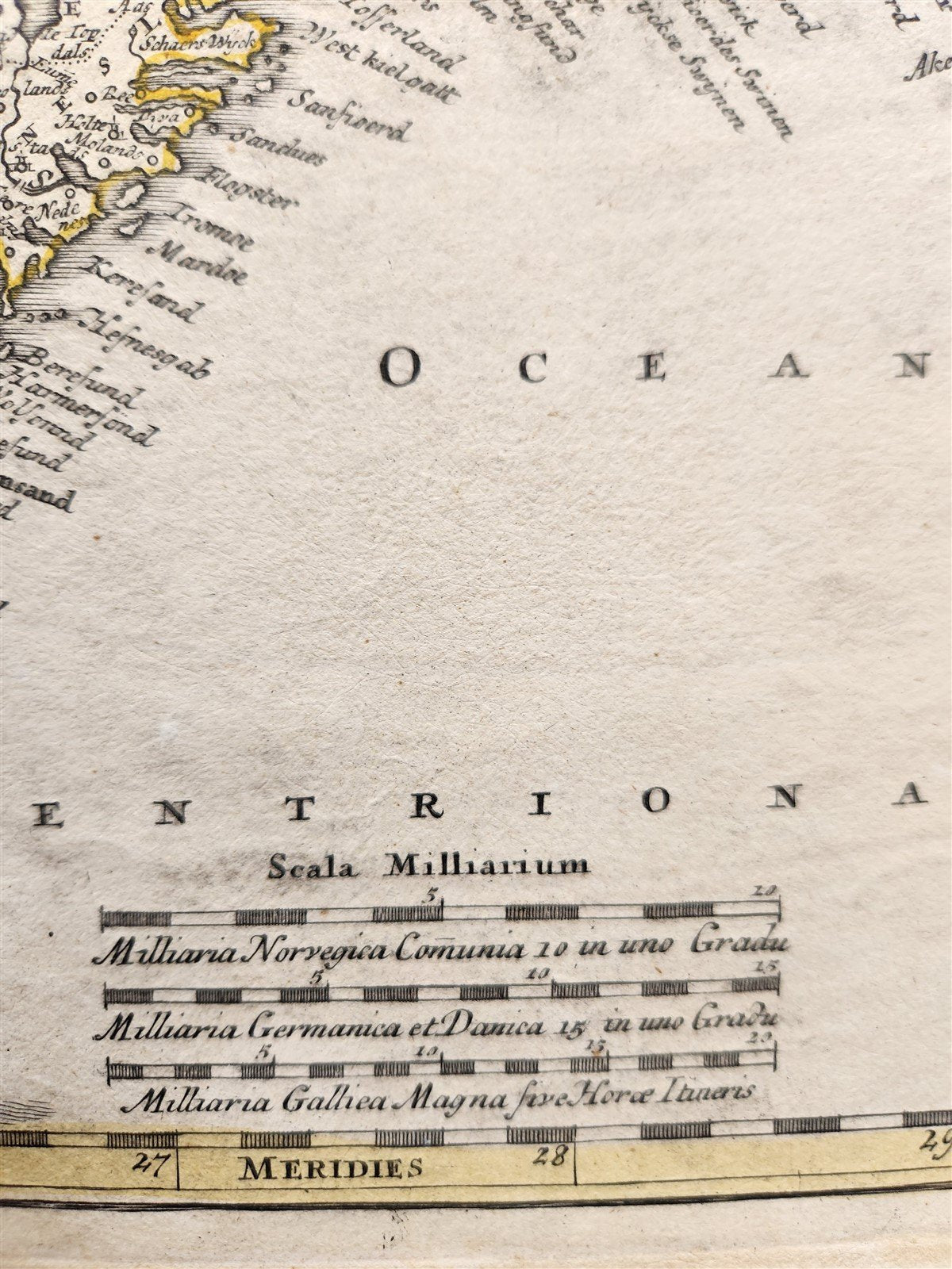 1788 NORWAY antique MAP REGNI NORVEGIAE by JOHANN HOMANN AUTHENTIC