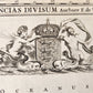 1688 antique MAP of ENGLAND & WALES by FREDERICK DE WIT antique AUTHENTIC