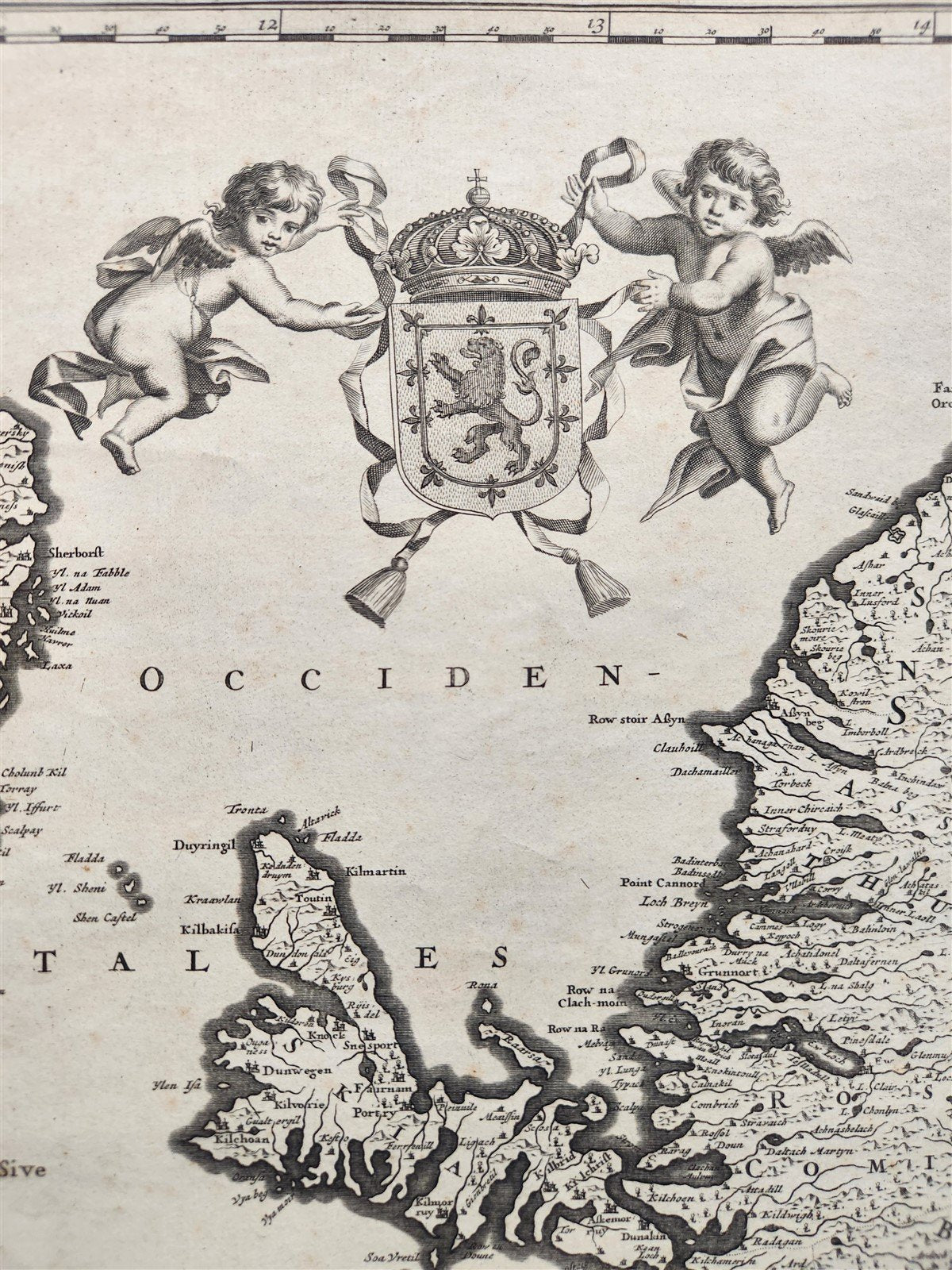 1682 antique MAP of SCOTLAND FREDERICK DE WIT antique AUTHENTIC SCOTIA REGNUM