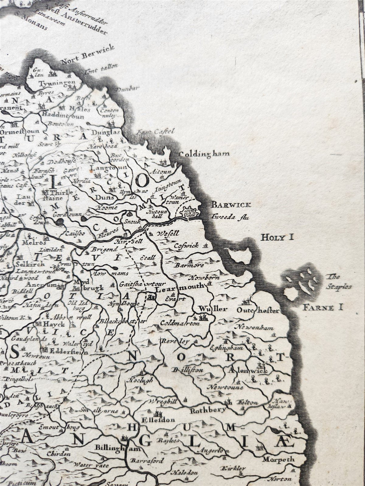 1682 antique MAP of SCOTLAND FREDERICK DE WIT antique AUTHENTIC SCOTIA REGNUM