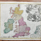 1711 GREAT BRITAIN antique MAP w/ SCOTLAND & IRELAND by JOHANN HOMANN AUTHENTIC