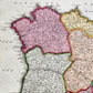 1730 SPAIN & PORTUGAL antique MAP REGNORUM HISPANIAE et PORTUGALLIAE by HOMANN