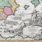 1730 SPAIN & PORTUGAL antique MAP REGNORUM HISPANIAE et PORTUGALLIAE by HOMANN