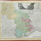 1720 ITALY antique MAP Savoy and Piedmont regions by JOHANN HOMANN AUTHENTIC