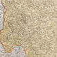 1720 ITALY antique MAP Savoy and Piedmont regions by JOHANN HOMANN AUTHENTIC