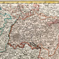 1720 NORTHERN ITALY antique MAP by JOHANN HOMANN AUTHENTIC