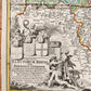 1720s GERMANY antique MAP Circulus Electorum Rheni Sive Rhenanus Inferior HOMANN