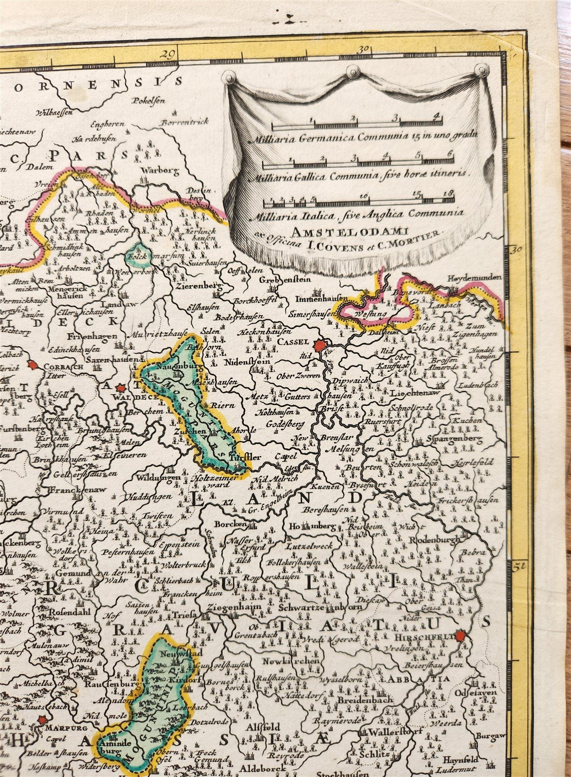 1720s GERMANY antique MAP Circulus Electorum Rheni Sive Rhenanus Inferior HOMANN