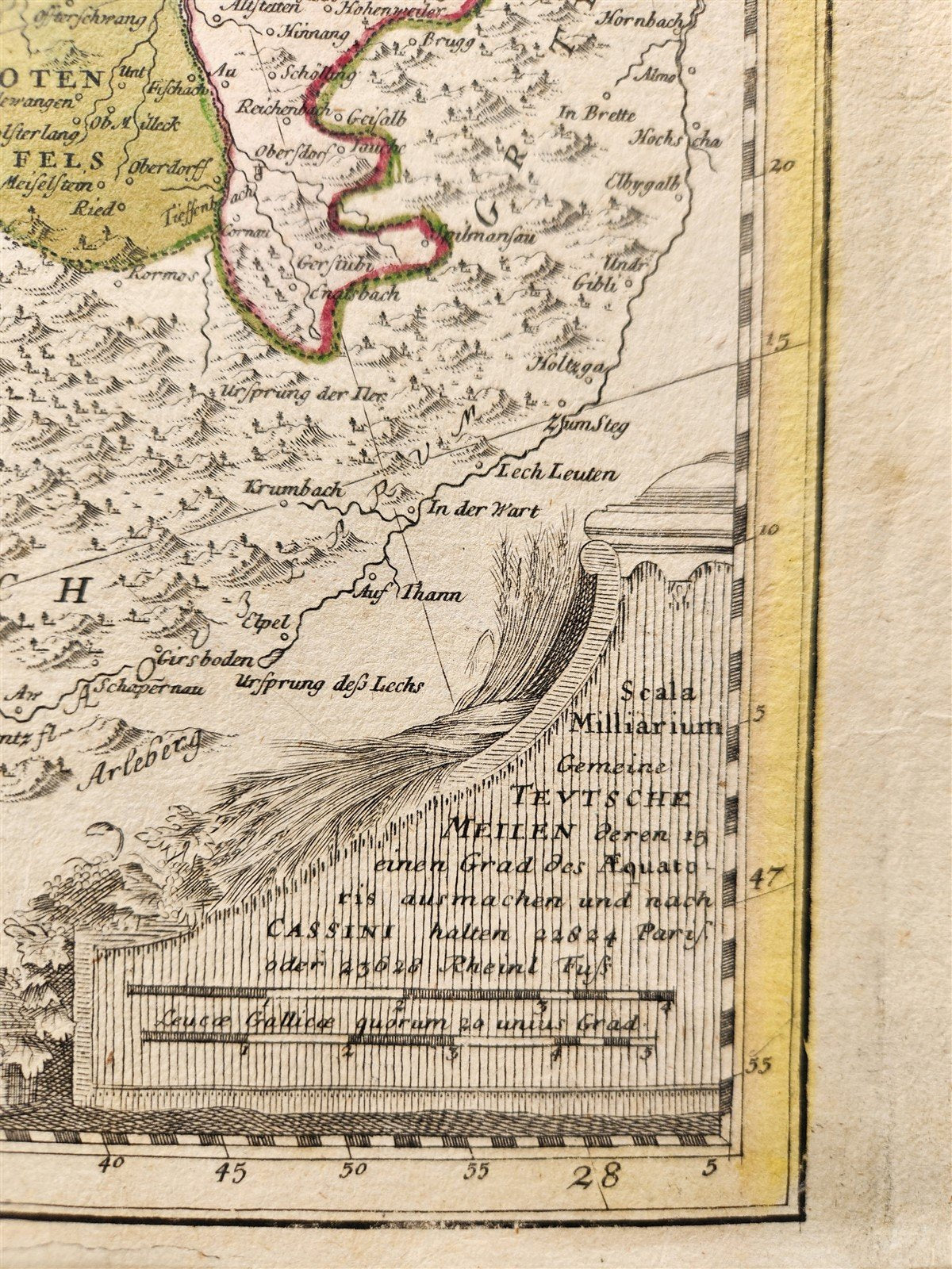 1720s GERMANY SWABIA antique MAP CIRCULI SVEVIAE by JOHANN HOMANN AUTHENTIC