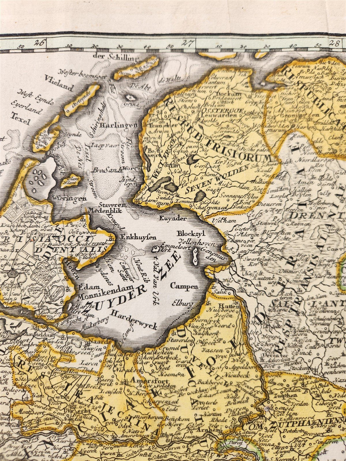 1720s LOWER GERMANY antique MAP PROVINCIAE XVII INFER. GERMANY by JOHANN HOMANN