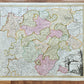1720s THURINGIA GERMANY antique MAP by JOHANN HOMANN