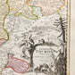 1720s THURINGIA GERMANY antique MAP by JOHANN HOMANN