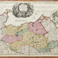 1712 GERMANY antique MAP DUCATUS MEKLENBURGICI by JOHANN HOMANN