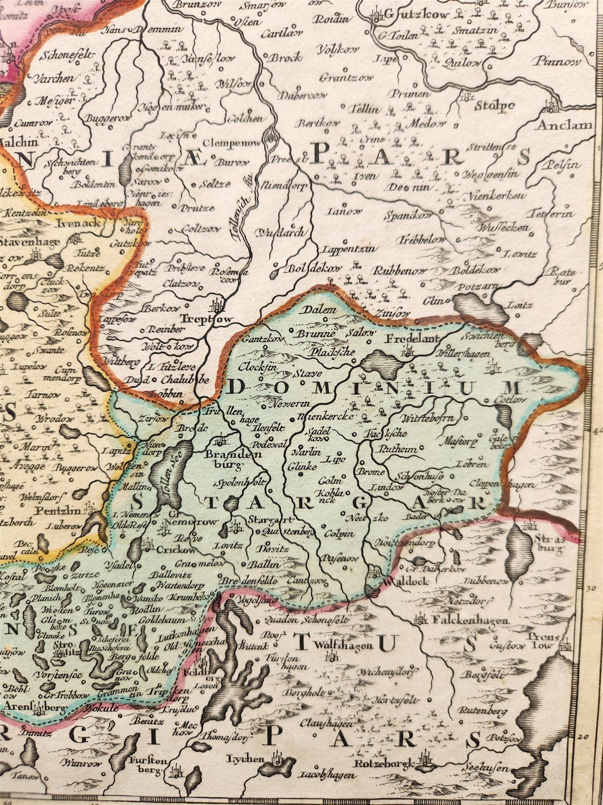 1712 GERMANY antique MAP DUCATUS MEKLENBURGICI by JOHANN HOMANN