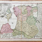 1730 DUCATUUM LIVONIAE et CURLANDIAE antique MAP Estonia Lithuania Latvia HOMANN