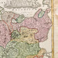 1730 HOLSTEIN GERMANY antique MAP TABULA GENERALIS HOLSATIAE by JOHANN HOMANN
