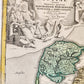 1710s DENMARK antique MAP IUTIAE Tabula Generalis by JOHANN HOMANN AUTHENTIC