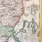 1710s DENMARK antique MAP IUTIAE Tabula Generalis by JOHANN HOMANN AUTHENTIC