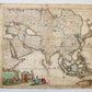 1685 MAP of ASIA antiqueAUTHENTIC Tartaria Magna Mogoli Imperium RARE