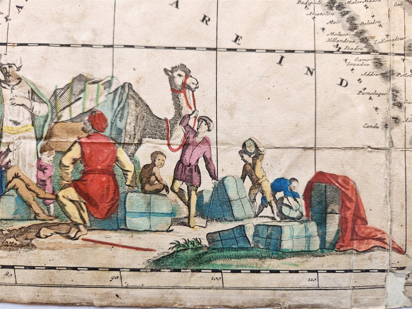 1685 MAP of ASIA antiqueAUTHENTIC Tartaria Magna Mogoli Imperium RARE