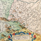 1623 ALSACE FRANCE antique MAP Gerhard Mercator - Hendricus Hondius