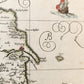 1680 DENMARK ISLAND of FUNEN antique MAP by Mose Pitt