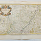 1707 ALSACE FRANCE antique MAP L'Alsace divisée en ses principales parties