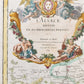 1707 ALSACE FRANCE antique MAP L'Alsace divisée en ses principales parties