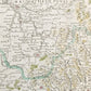 1707 ALSACE FRANCE antique MAP L'Alsace divisée en ses principales parties