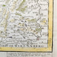 1707 ALSACE FRANCE antique MAP L'Alsace divisée en ses principales parties