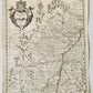 1680s ALSACE FRANCE antique MAP ALSATIA INFERIOR by Moses Pitt