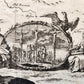 1707 LE PAS DE CANAAN antique BIBLICAL MAP