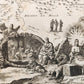 1707 LE PAS DE CANAAN antique BIBLICAL MAP