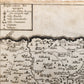 1707 LE PAS DE CANAAN antique BIBLICAL MAP
