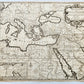 1707 DESCRIPTION DE LA GEOGRAPHIE SACREE antique BIBLICAL MAP