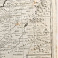 1707 BIBLICAL MAP of HOLY LAND Divided according to12 Tribes of Israel antique