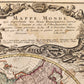 1746 WORLD MAP antique PLANIGLOBII TERRESTRIS MAPPE MONDE by HEIRS of HOMANN
