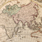 1746 WORLD MAP antique PLANIGLOBII TERRESTRIS MAPPE MONDE by HEIRS of HOMANN