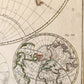 1746 WORLD MAP antique PLANIGLOBII TERRESTRIS MAPPE MONDE by HEIRS of HOMANN