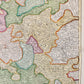 1730s FRANCONIA GERMANY antique MAP Mainz by JOHANN HOMANN
