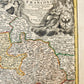 1730s FRANCONIA GERMANY antique MAP Bamberg by JOHANN HOMANN
