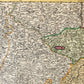 1730s FRANCONIA GERMANY antique MAP Bamberg by JOHANN HOMANN