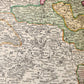 1730s FRANCONIA GERMANY antique MAP Bamberg by JOHANN HOMANN