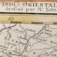 1748 INDES ORIENTALES antique LARGE MAP SOUTHEAST ASIA SIAM CHINA INDIA