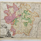 1720s LOTHARINGIAE FRANCE antique MAP by J. HOMANN Lorraine Bar Metz Toul Verdun