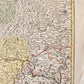 1720s ALSACE FRANCE antique MAP LAND GRAVIATUS ALSATIAE by JOHANN HOMANN