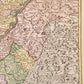 1720s ALSACE FRANCE antique MAP LAND GRAVIATUS ALSATIAE by JOHANN HOMANN