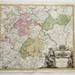 1730s GERMANY antique MAP PRINCIPATUS GOTHA COBURG et ALTENBURG by JOHANN HOMANN