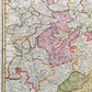 1730s GERMANY antique MAP PRINCIPATUS GOTHA COBURG et ALTENBURG by JOHANN HOMANN